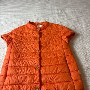 PATTY KIM Vibrant Orange Puffer Jacket